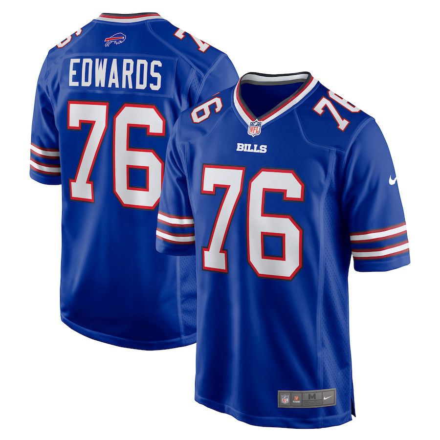 Men Buffalo Bills #76 David Edwards Nike Royal Game NFL Jersey